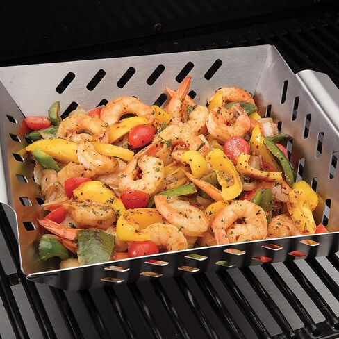 Cuisinart CGWM-019 Stainless Steel BBQ Wok - Grilling Basket with Built-in Handles in Saudi Arabia