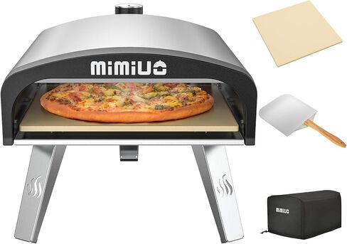Gas Pizza Oven Outdoor - Portable Propane Pizza Ovens for Outside - Professional Pizza Stove with 13 inch Pizza Stone, Ideal for Any Outdoor Kitchen in Saudi Arabia