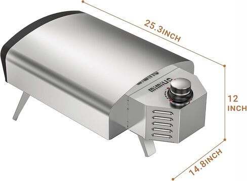 Gas Pizza Oven Outdoor - Portable Propane Pizza Ovens for Outside - Professional Pizza Stove with 13 inch Pizza Stone, Ideal for Any Outdoor Kitchen in Saudi Arabia