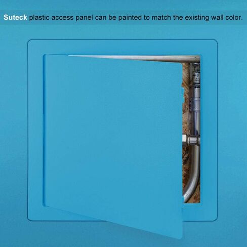 Suteck Plastic Access Panel for Drywall Ceiling 4 x 6 Inch Reinforced Plumbing Wall Access Doors Removable Hinged White in Saudi Arabia