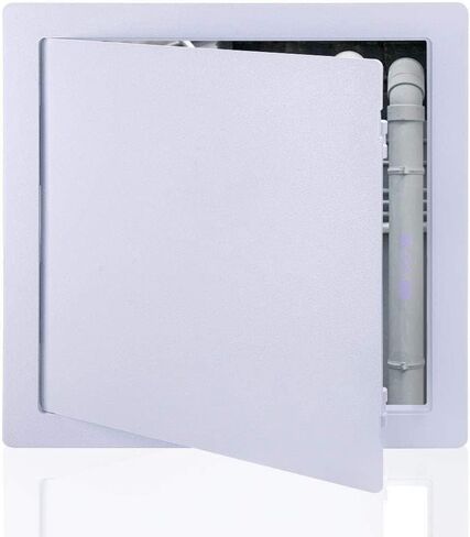 Suteck Plastic Access Panel for Drywall Ceiling 4 x 6 Inch Reinforced Plumbing Wall Access Doors Removable Hinged White in Saudi Arabia