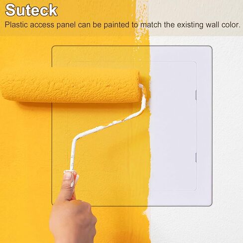 Suteck Plumbing Access Panel for Drywall Ceiling 4 x 6 Inch Reinforced Plastic Wall Access Doors Removable Hinged White in Kuwait
