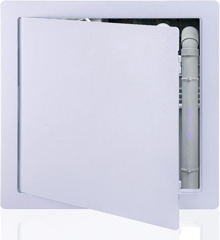 Suteck Plumbing Access Panel for Drywall Ceiling 4 x 6 Inch Reinforced Plastic Wall Access Doors Removable Hinged White in Kuwait