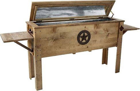 BACKYARD EXPRESSIONS PATIO · HOME · GARDEN 908343 Coastal Design Outdoor Patio Cooler, 45 Quart, Grey/Teal Anchor in Saudi Arabia