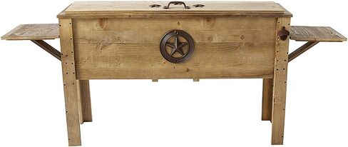 BACKYARD EXPRESSIONS PATIO · HOME · GARDEN 908343 Coastal Design Outdoor Patio Cooler, 45 Quart, Grey/Teal Anchor in Saudi Arabia