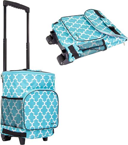 dbest products Ultra Compact Cooler Smart Cart, Black Insulated Collapsible Rolling Tailgate BBQ Beach Summer in Saudi Arabia