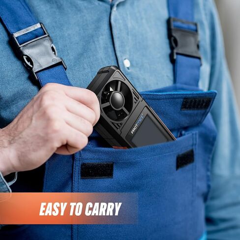 مقياس سرعة الرياح Protmex، 6 وحدات لسرعة الرياح، مقياس شدة الريح مع شاشة LCD كبيرة، قياس الرطوبة في درجة حرارة الرياح، الحد الأقصى/الدقيقة/AVG، الاحتفاظ بالبيانات، درجة مئوية/درجة فهرنهايت، إضاءة خلفية، وظائف الإيقاف التلقائي، مقياس CFM in Kuwait