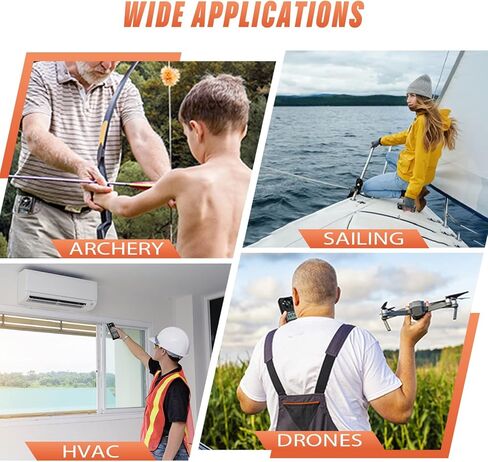 مقياس سرعة الرياح Protmex، 6 وحدات لسرعة الرياح، مقياس شدة الريح مع شاشة LCD كبيرة، قياس الرطوبة في درجة حرارة الرياح، الحد الأقصى/الدقيقة/AVG، الاحتفاظ بالبيانات، درجة مئوية/درجة فهرنهايت، إضاءة خلفية، وظائف الإيقاف التلقائي، مقياس CFM in Kuwait