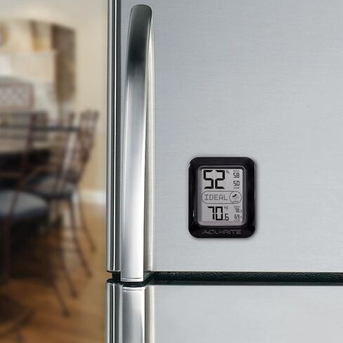 اكورايت مقياس رطوبة رقمي وميزان حرارة 01130M، اسود in Kuwait