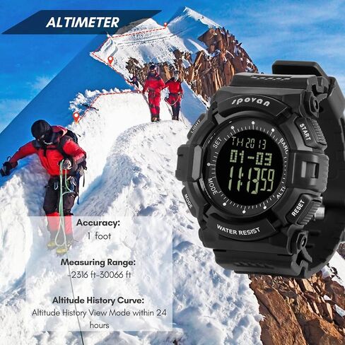 CakCity Military Watches for Men Waterproof Altimeter Tactical Army Outdoor Watches with Barometer Pedometer Thermometer in Saudi Arabia