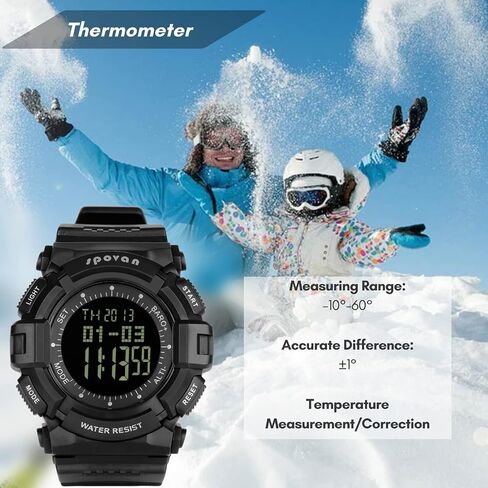 CakCity Military Watches for Men Waterproof Altimeter Tactical Army Outdoor Watches with Barometer Pedometer Thermometer in Saudi Arabia