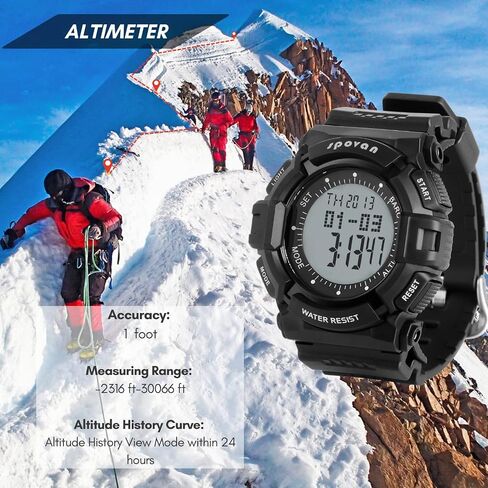 CakCity Military Watches for Men Waterproof Altimeter Tactical Army Outdoor Watches with Barometer Pedometer Thermometer in Saudi Arabia
