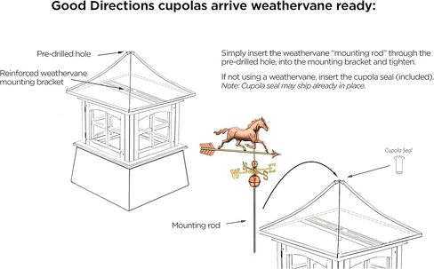 جود دايركشنز قبة خشبية من كينت مقاس 14 انش × 18 انش in Kuwait
