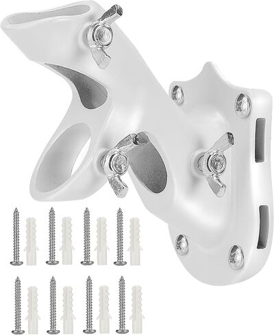 UNCO- Aluminum Flag Pole Holder, Heavy Duty Aluminum Mount, Flag Pole Bracket, Flag Pole Holder Mounting Bracket, Flag Pole Brackets for House, Flag Pole Mounting Bracket, Flag Pole Holder for House in Saudi Arabia