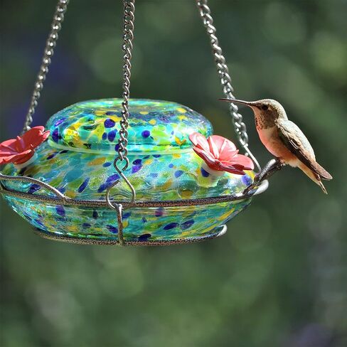 Nature's Way Bird Products Hand Blown Glass Hummingbird Feeder Bundle in Saudi Arabia