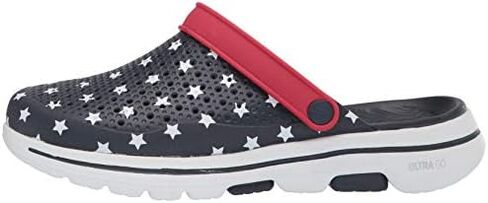 قبقاب رجالي من Skechers Foamies Gowalk 5 نجوم وخطوط in Saudi Arabia