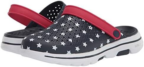 قبقاب رجالي من Skechers Foamies Gowalk 5 نجوم وخطوط in Saudi Arabia