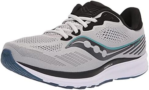 حذاء الركض الرجالي Saucony Ride 14, رمادي داكن/ أسود, 46 EU Narrow in Kuwait