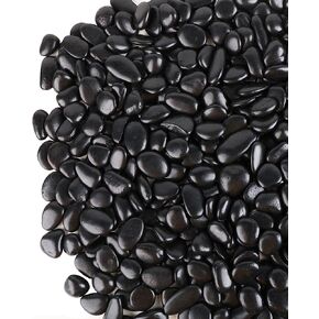 45lb Black Pebbles for Plants,Potting,Succulents Aquarium Fish Tank Vases Decorative Garden Polished Gravel Rocks Stones