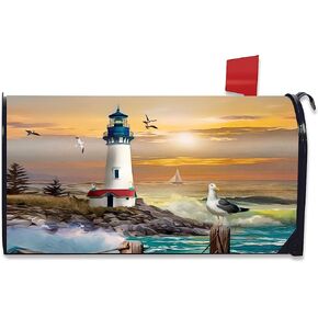 Beach Life Summer Magnetic Mailbox Cover Nautical Standard Briarwood Lane