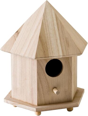 Plaid Enterprises, Inc. Plaid Wood Surface Crafting Birdhouse, Gazebo,Brown in Saudi Arabia