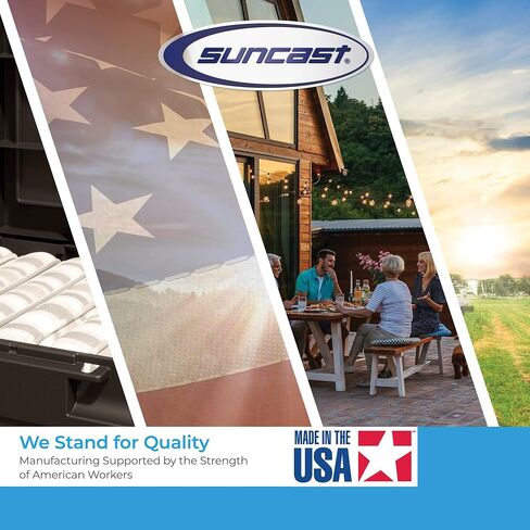 حاوية شاشة خارجية قابلة للعكس مكونة من 4 ألواح من Suncast، مقاس 44 بوصة (ارتفاع) × 23 بوصة (عرض) لكل قطعة، باللون الأبيض in Saudi Arabia