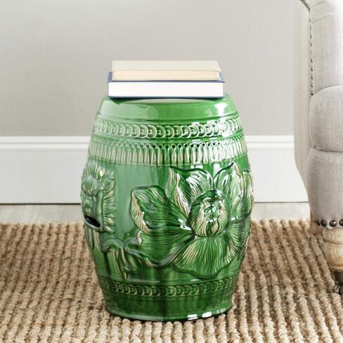 Safavieh Chinese Dragon Ceramic Decorative Garden Stool, Green in Saudi Arabia