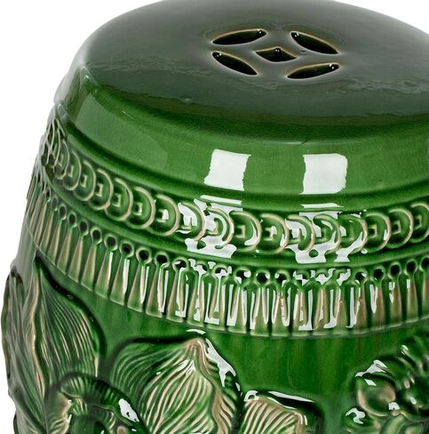 Safavieh Chinese Dragon Ceramic Decorative Garden Stool, Green in Saudi Arabia