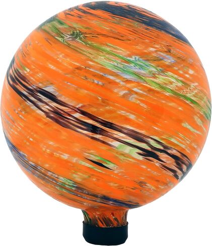 Sunnydaze 10-Inch Glass Outdoor Gazing Globe - Reflective Ball Yard Ornament for Patio or Lawn - Bright Summer Burst in Saudi Arabia