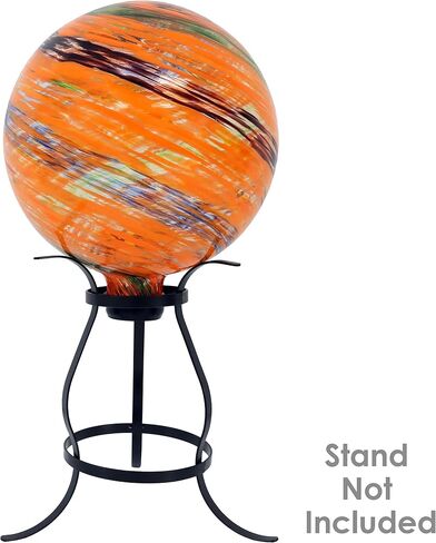 Sunnydaze 10-Inch Glass Outdoor Gazing Globe - Reflective Ball Yard Ornament for Patio or Lawn - Bright Summer Burst in Saudi Arabia