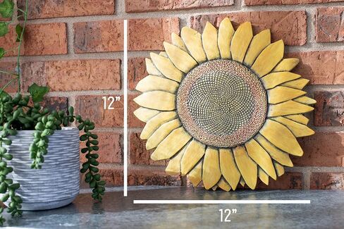 NAT & Jules Sunflower Colorful Finish 12 inch Resin Decorative Stepping Stone in Kuwait