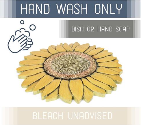 NAT & Jules Sunflower Colorful Finish 12 inch Resin Decorative Stepping Stone in Kuwait