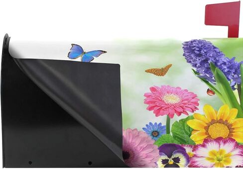 ALAZA Summer Time with Beach Magnetic Mailbox Cover MailWraps Garden Yard Home Decor for Outside Standard Size-18"x 20.8" in Kuwait