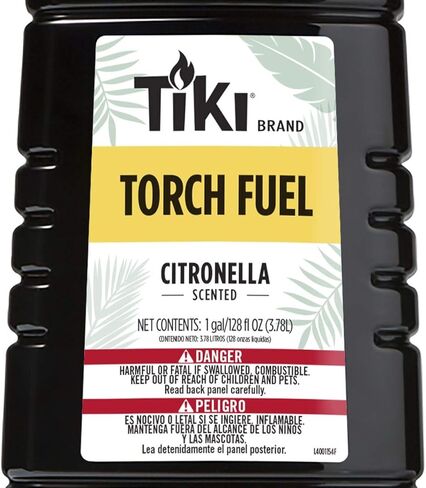 Tiki Brand Easy Pour Tiki Torch Fuel for Outdoors, Citronella Scented - 128 oz, 1216151 in Kuwait
