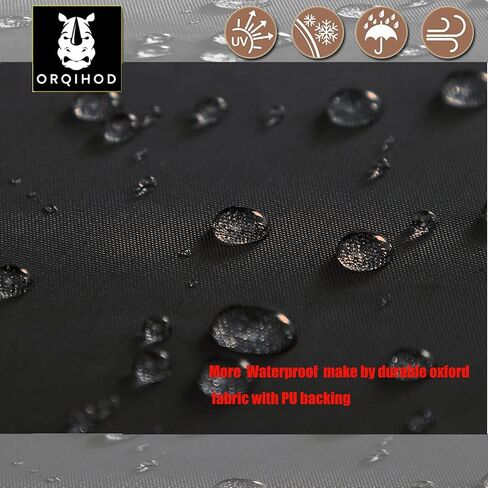 Orqihod 36"x42" Outdoor Fountain Cover with Locking Drawstring, Waterproof 420D Dustproof Protective Covers for Winter Garden Fountain Statue, Black, All Weather Protection in Saudi Arabia