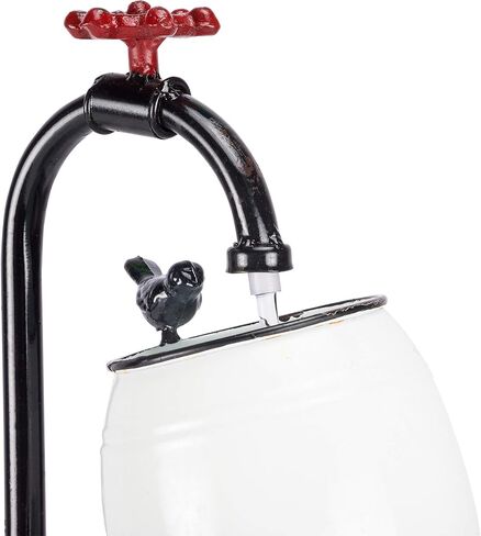 Alpine Corporation YHL428 Alpine 19" Tall White Barrels & Faucet Tabletop Decoration Fountain in Saudi Arabia