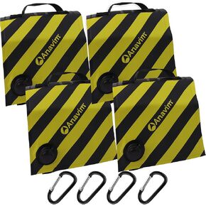 Heavy Duty Water Weight Bag Saddle Design 4 Pack Photo Video Studio Stand, Backyard, Outdoor Patio, Sports, RV Awning (Green)