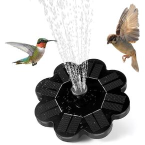 Solar Fountain Pump, Bird Bath Fountains Solar Power,1.6W Clover Solar Powered Water Fountain Pump Outdoor Floating Birdbath Fountain for Pond Garden Pool Aquarium in Saudi Arabia