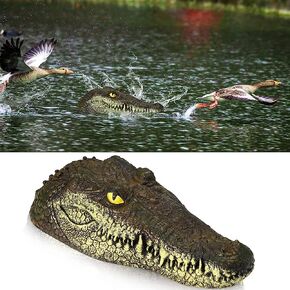 Floating Alligator Head Pool Accessories Float Alligator Fake Crocodile Head Decoy Crocodile Floating Head for Goose, Predator, Heron, Duck Control, Pool, Garden and Patio Accessories, 12.6 Inches in Kuwait