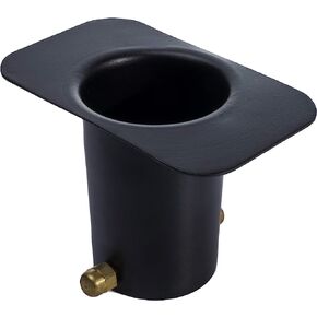 Monarch Rain Chains 20042 Aluminum Black Powder Coated Gutter Adapter Rain Chain Installation, Standard in Kuwait