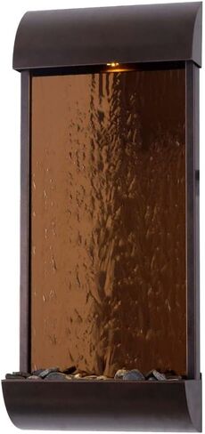 Kenroy Home 51055ORB Vale Indoor/Outdoor Wall Fountain with Bronze Finish, Rustic Style, 33" Height, 14" Width, 5" Depth in Saudi Arabia