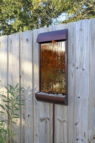 Kenroy Home 51055ORB Vale Indoor/Outdoor Wall Fountain with Bronze Finish, Rustic Style, 33" Height, 14" Width, 5" Depth in Saudi Arabia