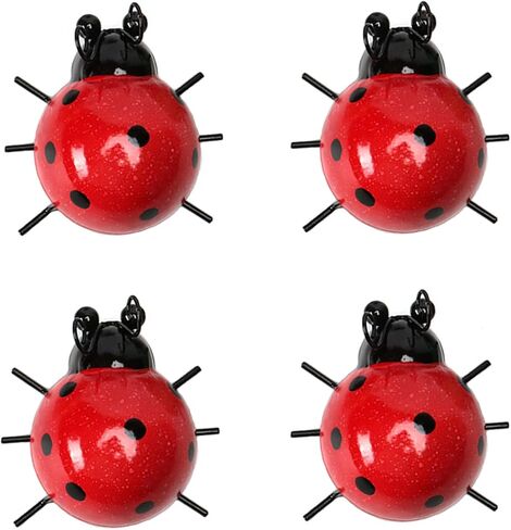 ديكور حديقة معدني من Cruis Cuka للخارج، زخارف فنية للحديقة، منحوتات جدارية وتماثيل، ديكورات سياج خارجية للفناء - مجموعة من 4 قطع in Kuwait