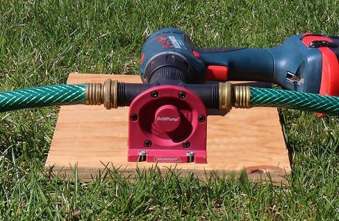 Milescraft 1314 DrillPump750 - Self Priming Water Pump Attachment for Drills & Camco 4ft TastePURE Drinking Water Hose - Lead and BPA Free, Reinforced for Maximum Kink Resistance, White in Saudi Arabia