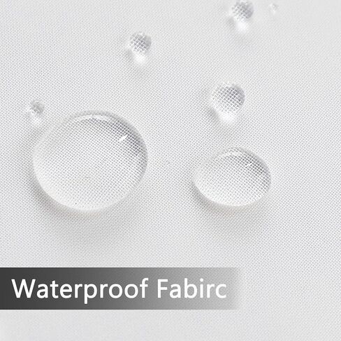 SpaceDresser Waterproof Outdoor Sheer Curtains for Patio - 2 Panels Rod Pocket Indoor Voile Sheer Curtain for Living Room,52W x 84L inch, Aqua in Kuwait