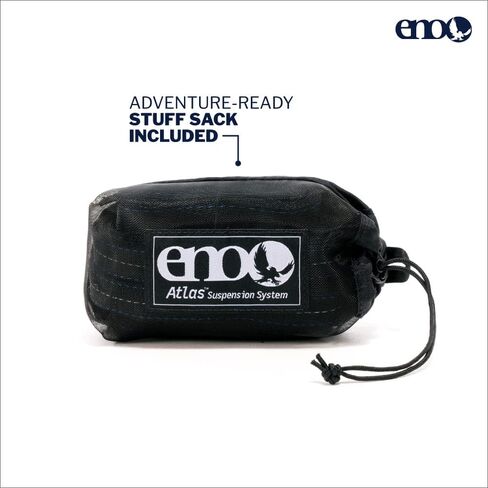 ENO Atlas Suspension System - Tree Strap for Hammock - Accessories for Camping, Hiking, and Backpacking - Black/Royal in Kuwait