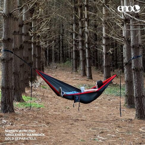 ENO Atlas Suspension System - Tree Strap for Hammock - Accessories for Camping, Hiking, and Backpacking - Black/Royal in Kuwait