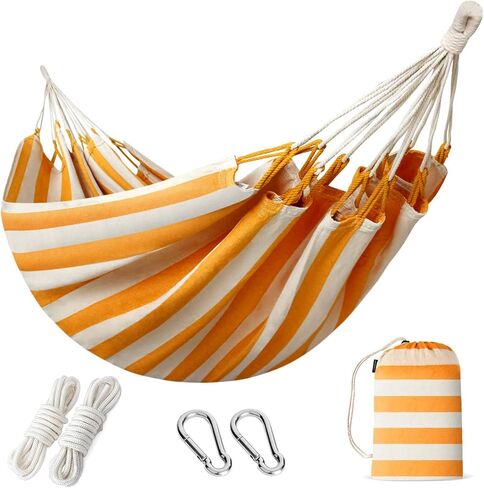 INNO STAGE Brazilian Hammock for Outside, with Tree Straps, Carry Bag | Portable lightweight design, ideal for backyard, porch, indoor and outdoor leisure use, easy storage in Saudi Arabia