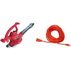 Toro 51621 UltraPlus Leaf Blower Vacuum, Variable-Speed (up to 250 mph) with Metal Impeller, 12 amp,Red