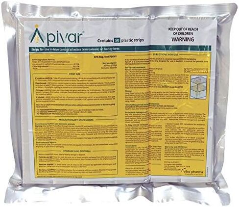 Mann Lake Apivar Strips, Mite Strips, Beetle Traps, Vacuumed Sealed, Beekeeping Essentials, Easy-to-Use, Safe & Effective, 12 Pack in Saudi Arabia